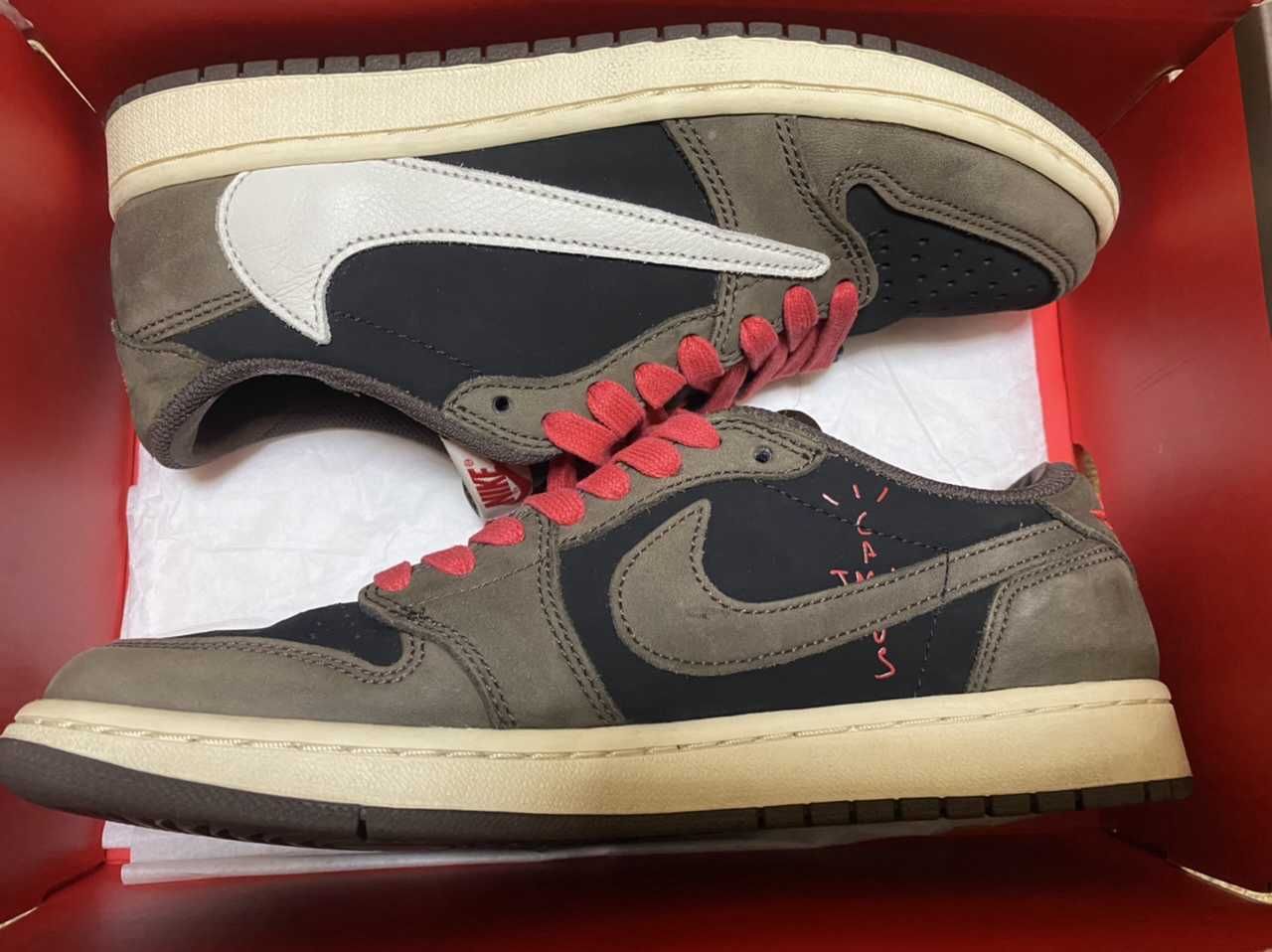 Travis Scott × Nike Air Jordan 1 Low OG SP-T "Black/Dark Mocha"