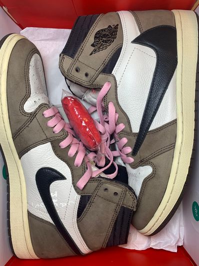 Travis Scott × Nike Air Jordan 1 Retro High OG TS SP "Sail/Dark Mocha"