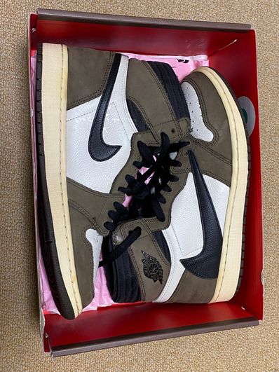 Travis Scott × Nike Air Jordan 1 Retro High OG TS SP "Sail/Dark Mocha"