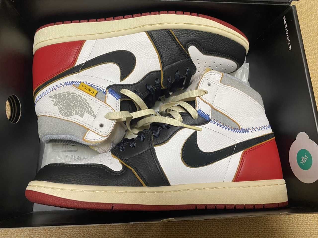 UNION × Nike Air Jordan 1 Retro High OG NRG "Varsity Red/Wolf Grey"