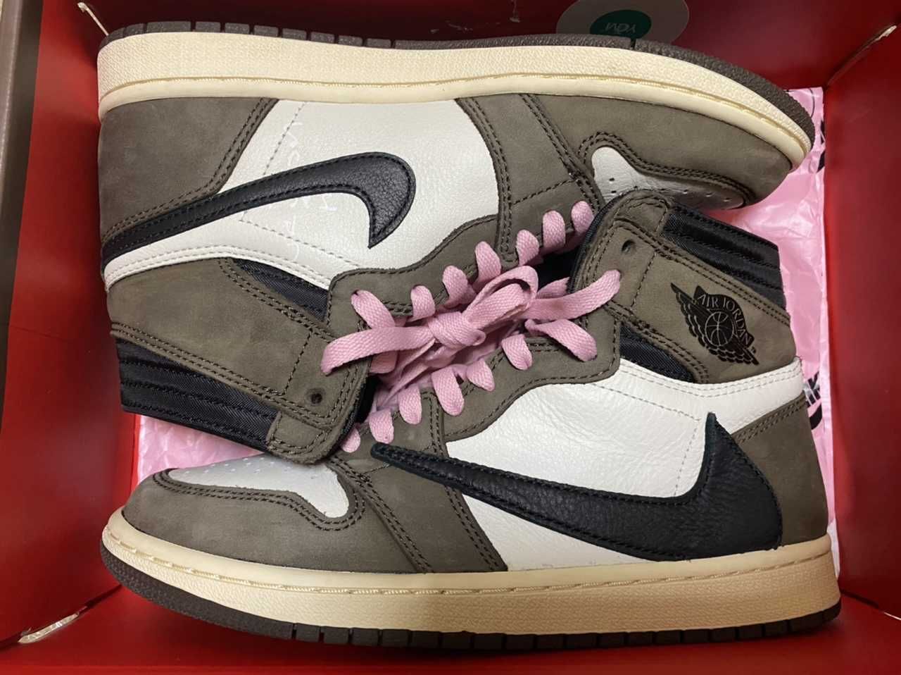 Travis Scott × Nike Air Jordan 1 Retro High OG TS SP "Sail/Dark Mocha"