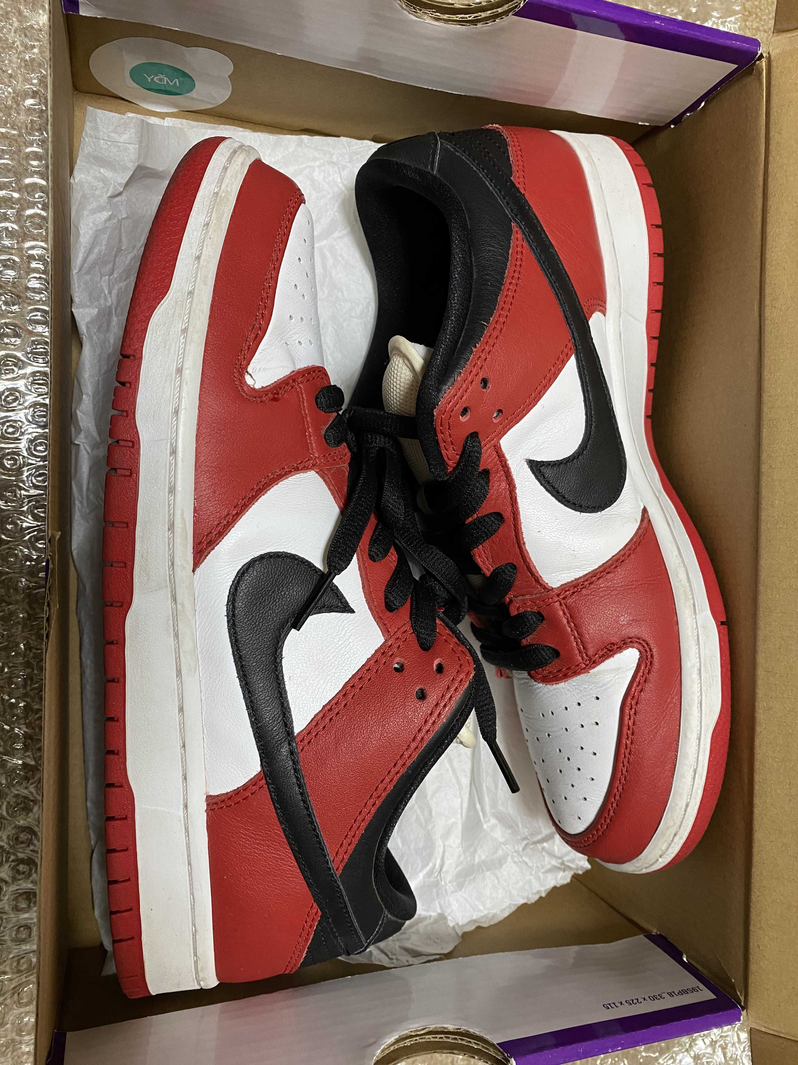 Nike SB Dunk Low Pro "J-Pack Chicago/Varsity Red and White"