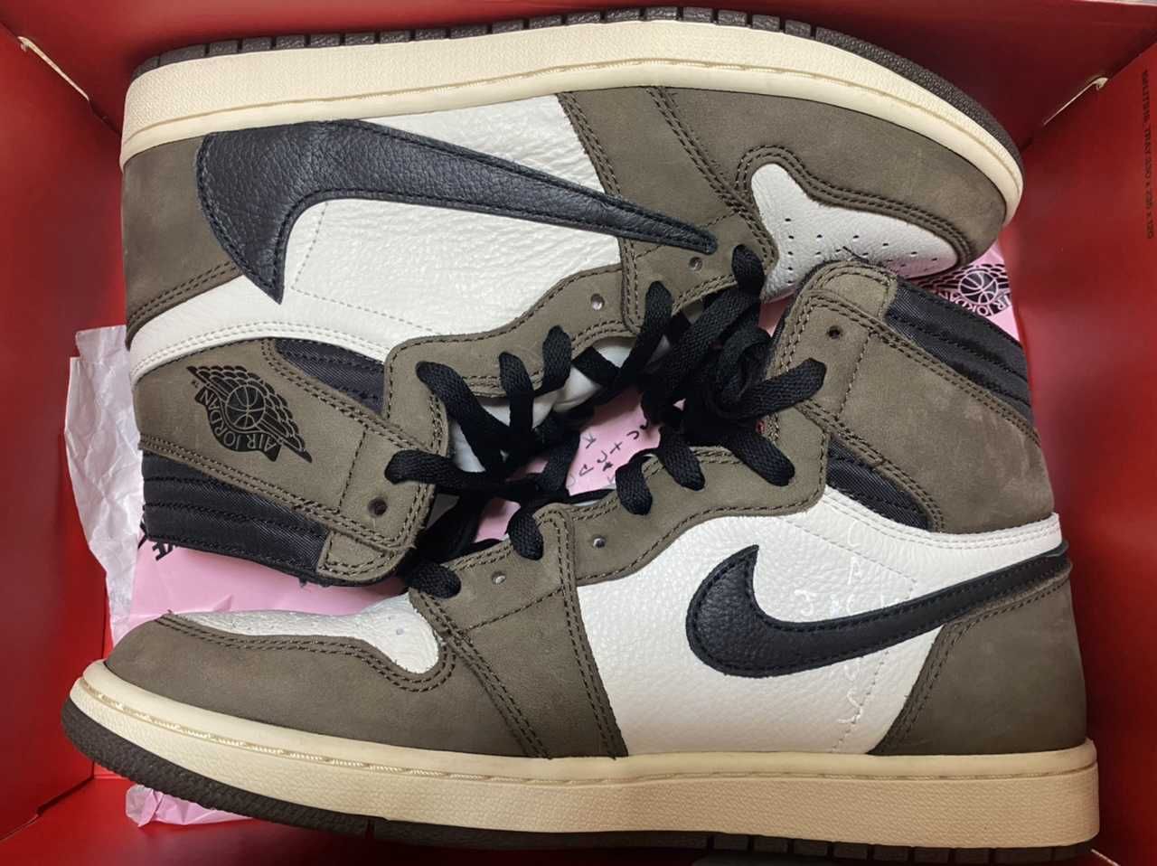 Travis Scott × Nike Air Jordan 1 Retro High OG TS SP "Sail/Dark Mocha"