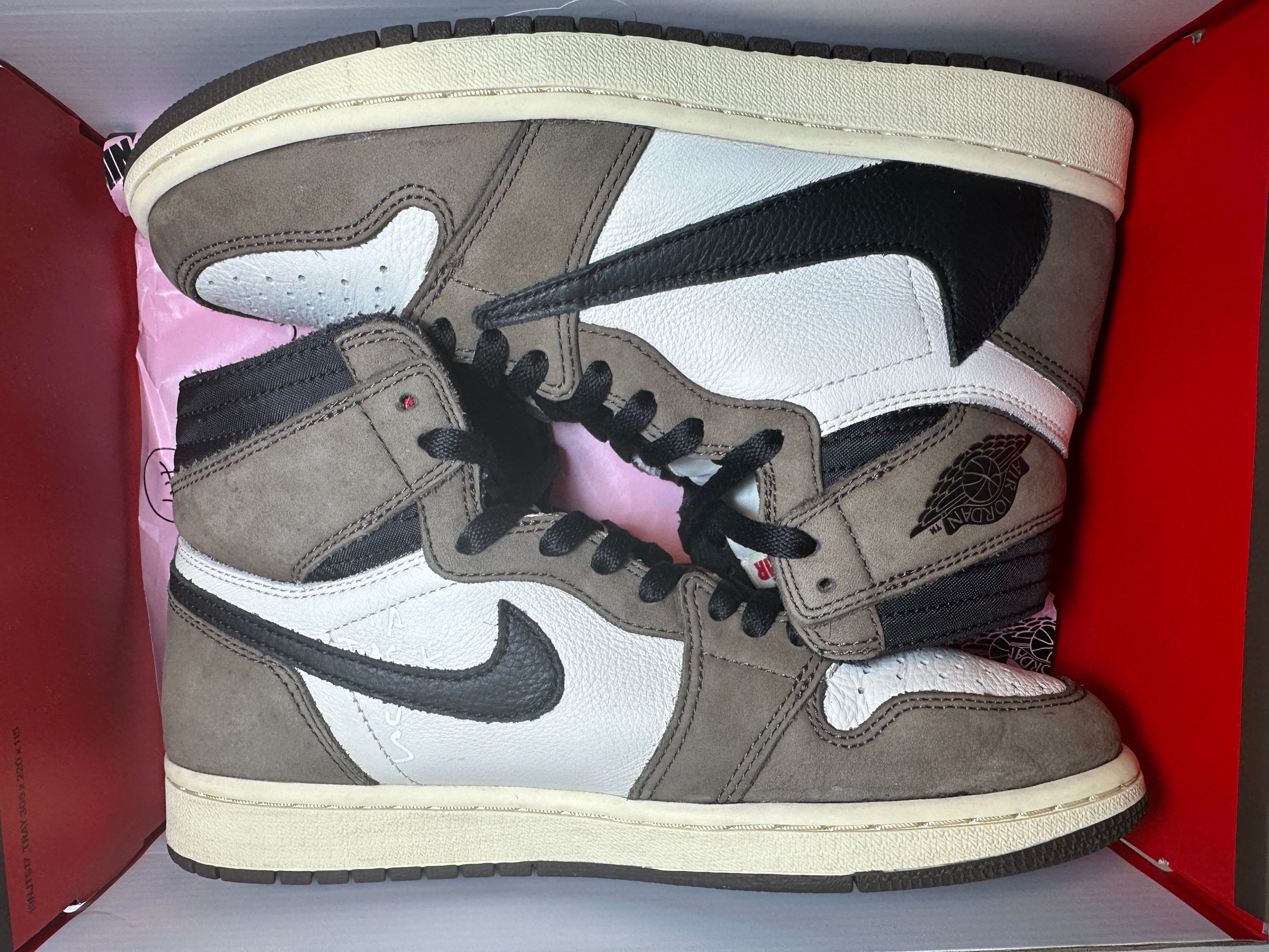 Travis Scott × Nike Air Jordan 1 Retro High OG TS SP "Sail/Dark Mocha"