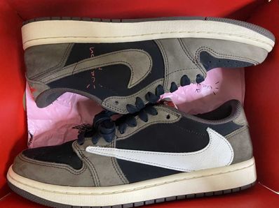 Travis Scott × Nike Air Jordan 1 Low OG SP-T "Black/Dark Mocha"
