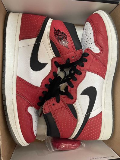 Spiderman × Nike Air Jordan 1 Origin Story "Gym Red/White/Photo Blue/Black"