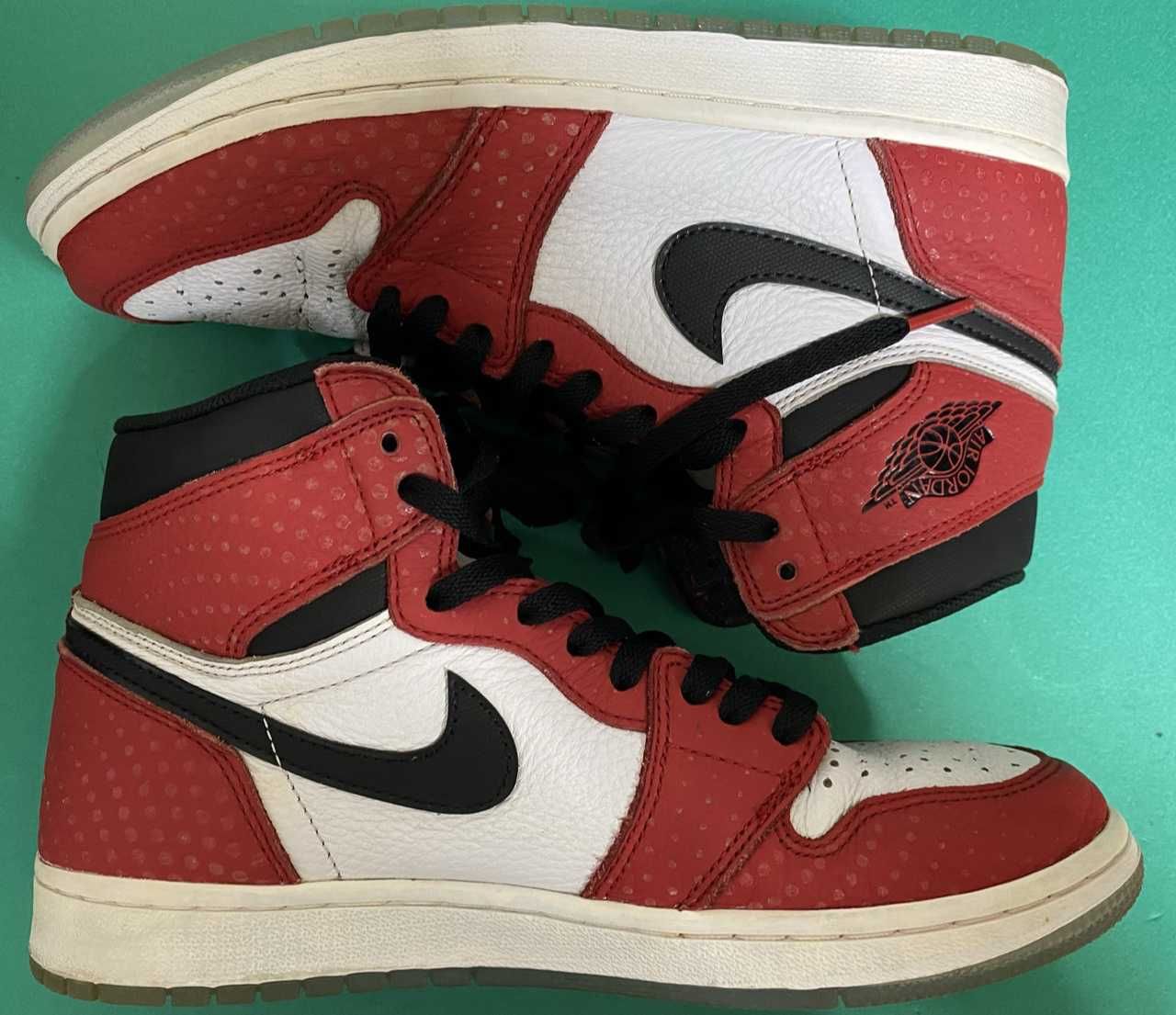 Spiderman × Nike Air Jordan 1 Origin Story "Gym Red/White/Photo Blue/Black"