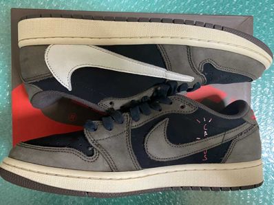 Travis Scott × Nike Air Jordan 1 Low OG SP-T "Black/Dark Mocha"