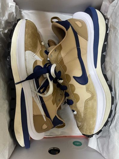 Sacai × Nike Vapor Waffle "Sesame And Blue Void"