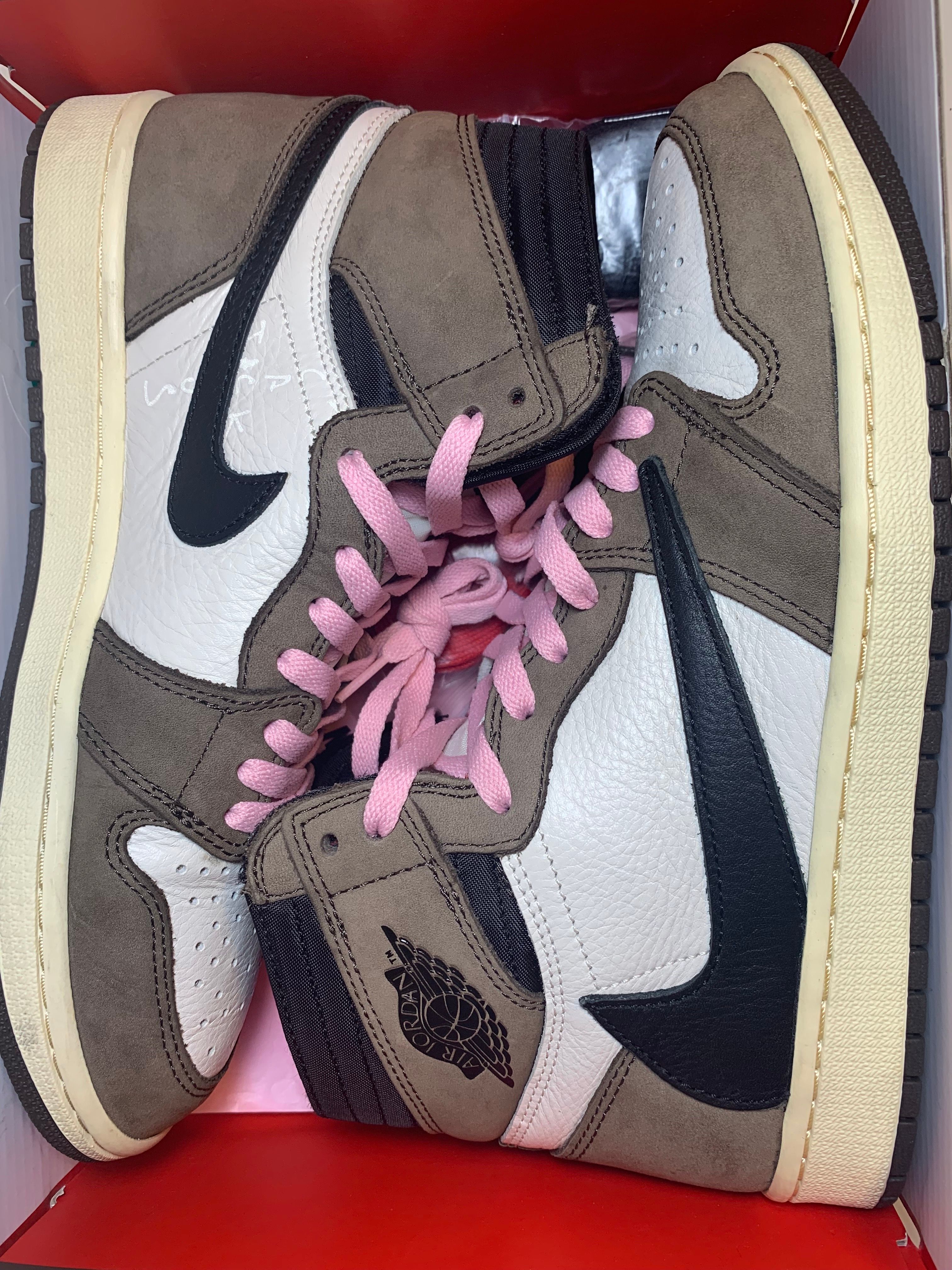Travis Scott × Nike Air Jordan 1 Retro High OG TS SP "Sail/Dark Mocha"