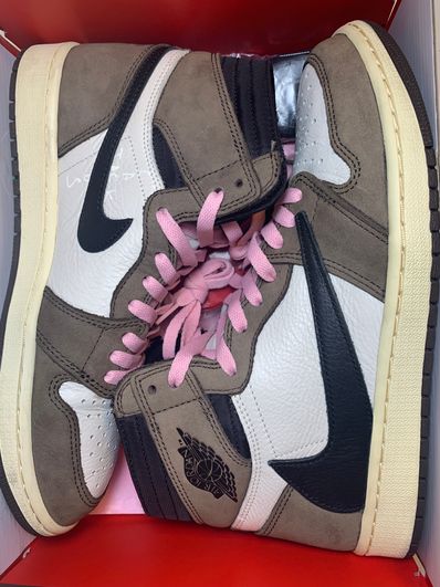 Travis Scott × Nike Air Jordan 1 Retro High OG TS SP "Sail/Dark Mocha"