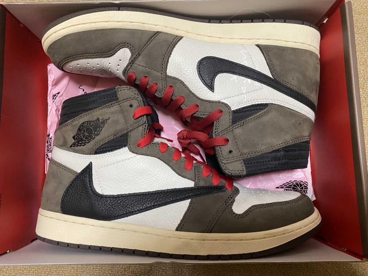 Travis Scott × Nike Air Jordan 1 Retro High OG TS SP "Sail/Dark Mocha"
