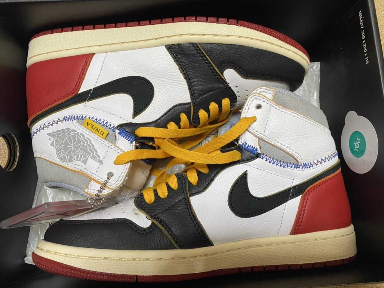 UNION × Nike Air Jordan 1 Retro High OG NRG "Varsity Red/Wolf Grey"