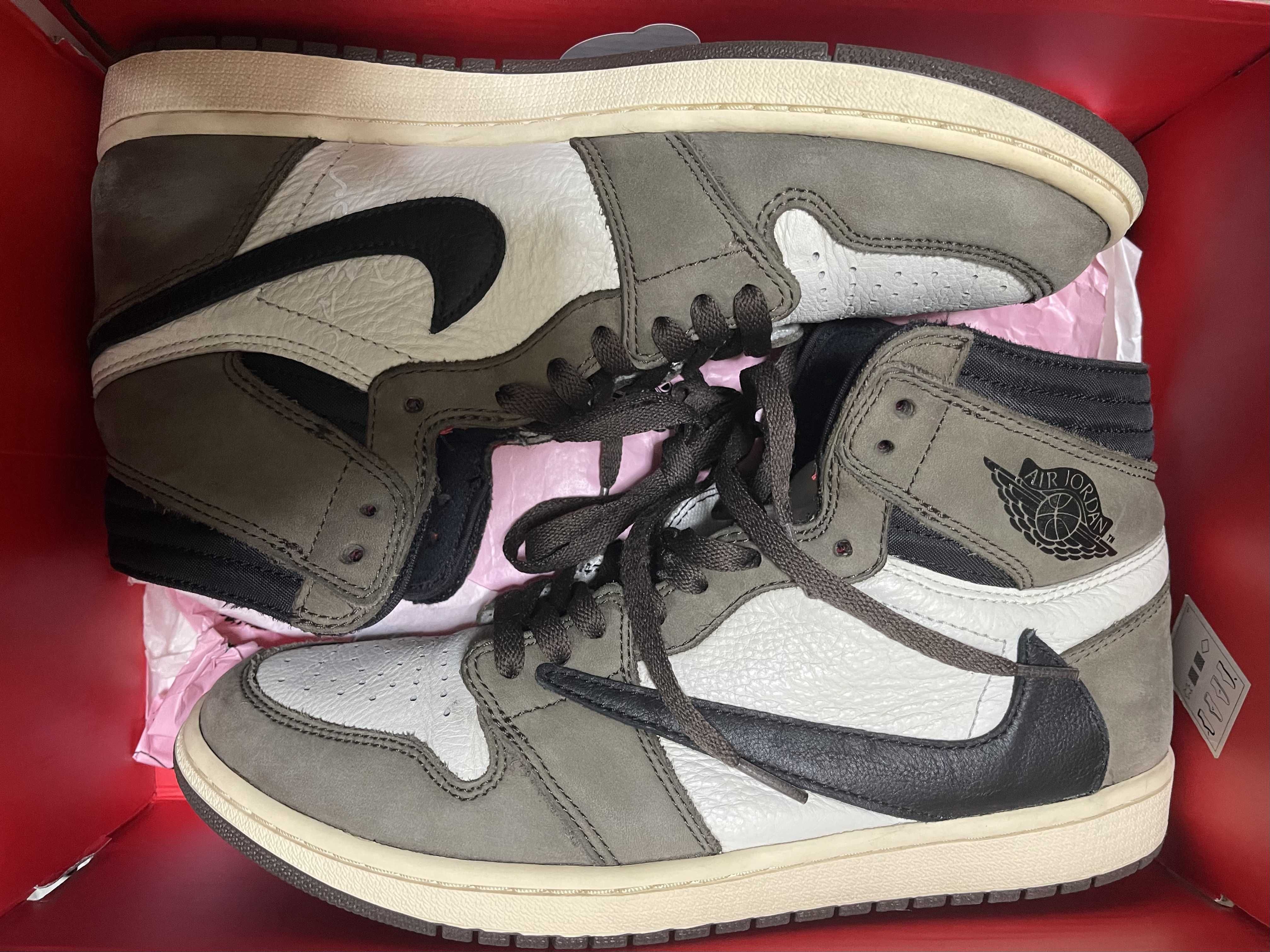 Travis Scott × Nike Air Jordan 1 Retro High OG TS SP "Sail/Dark Mocha"