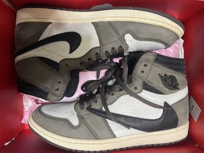 Travis Scott × Nike Air Jordan 1 Retro High OG TS SP "Sail/Dark Mocha"
