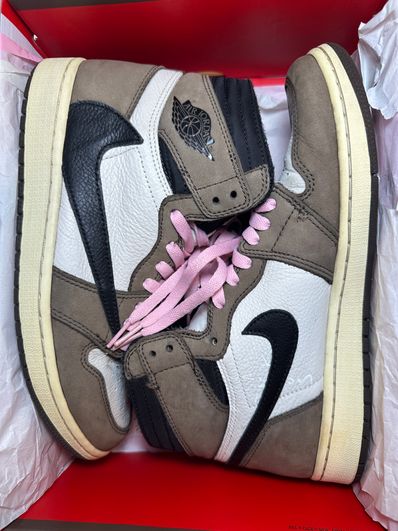 Travis Scott × Nike Air Jordan 1 Retro High OG TS SP "Sail/Dark Mocha"
