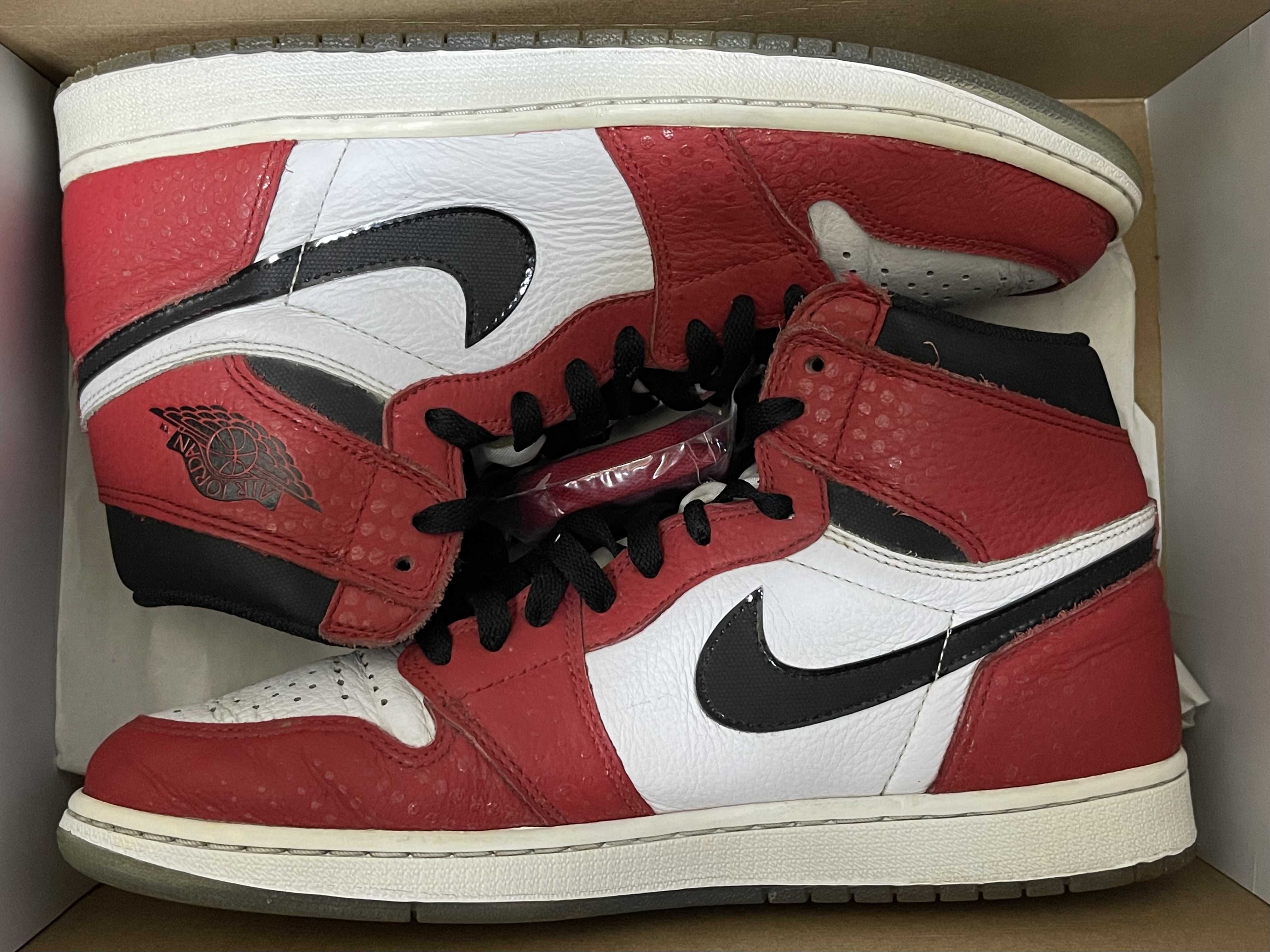 Spiderman × Nike Air Jordan 1 Origin Story "Gym Red/White/Photo Blue/Black"