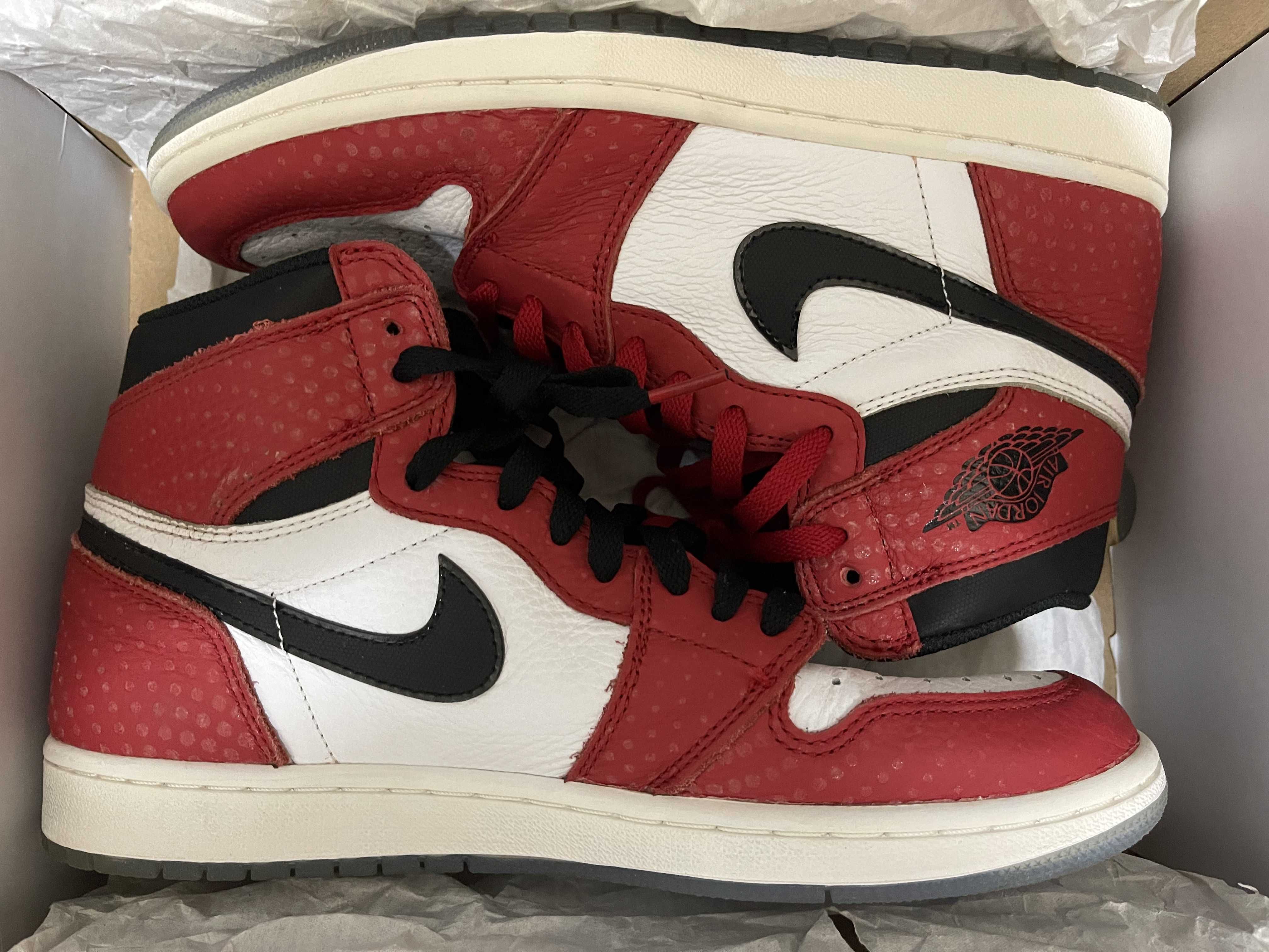 Spiderman × Nike Air Jordan 1 Origin Story "Gym Red/White/Photo Blue/Black"