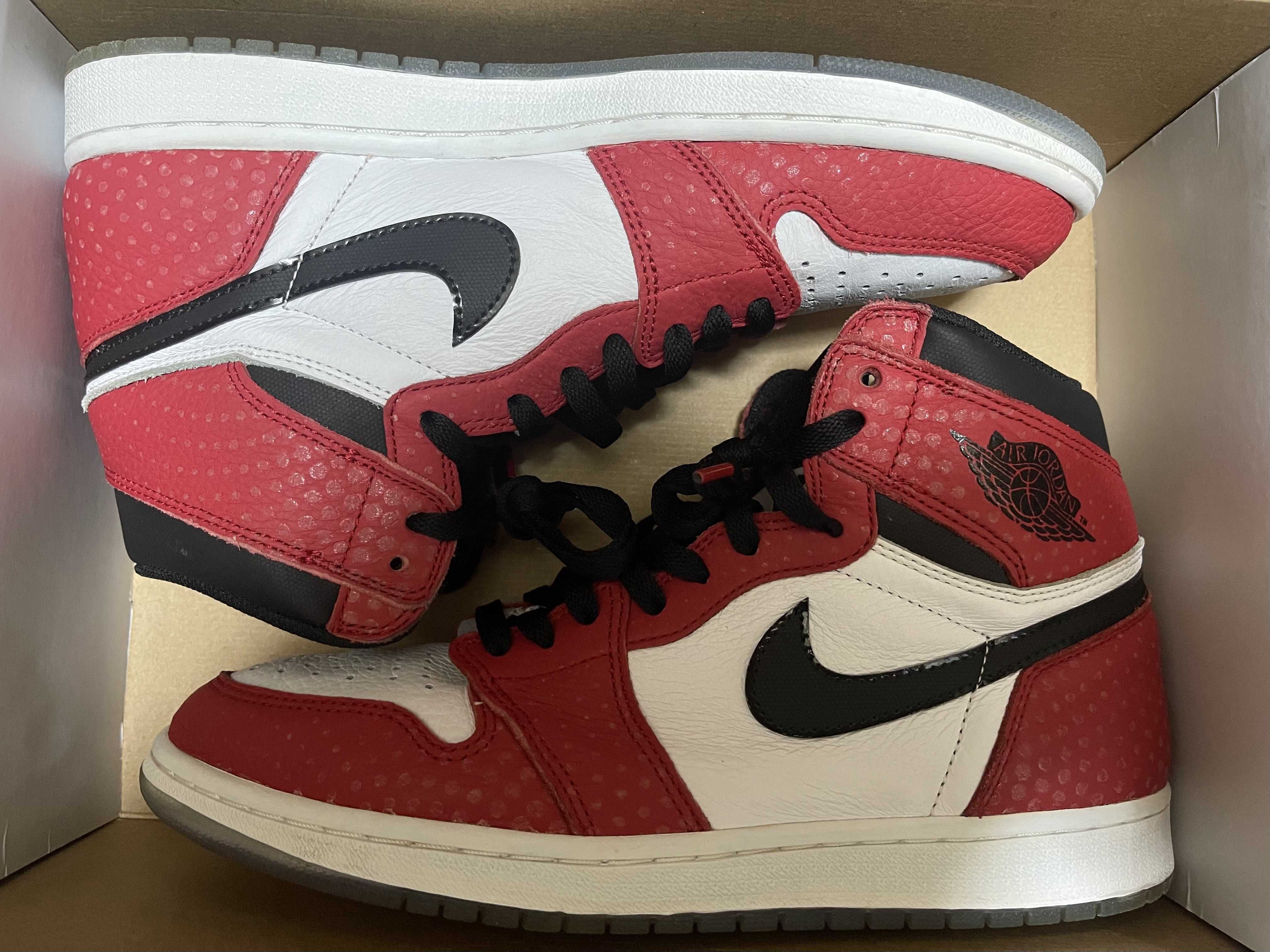 Spiderman × Nike Air Jordan 1 Origin Story "Gym Red/White/Photo Blue/Black"