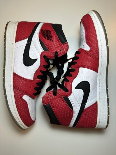 Spiderman × Nike Air Jordan 1 Origin Story "Gym Red/White/Photo Blue/Black"