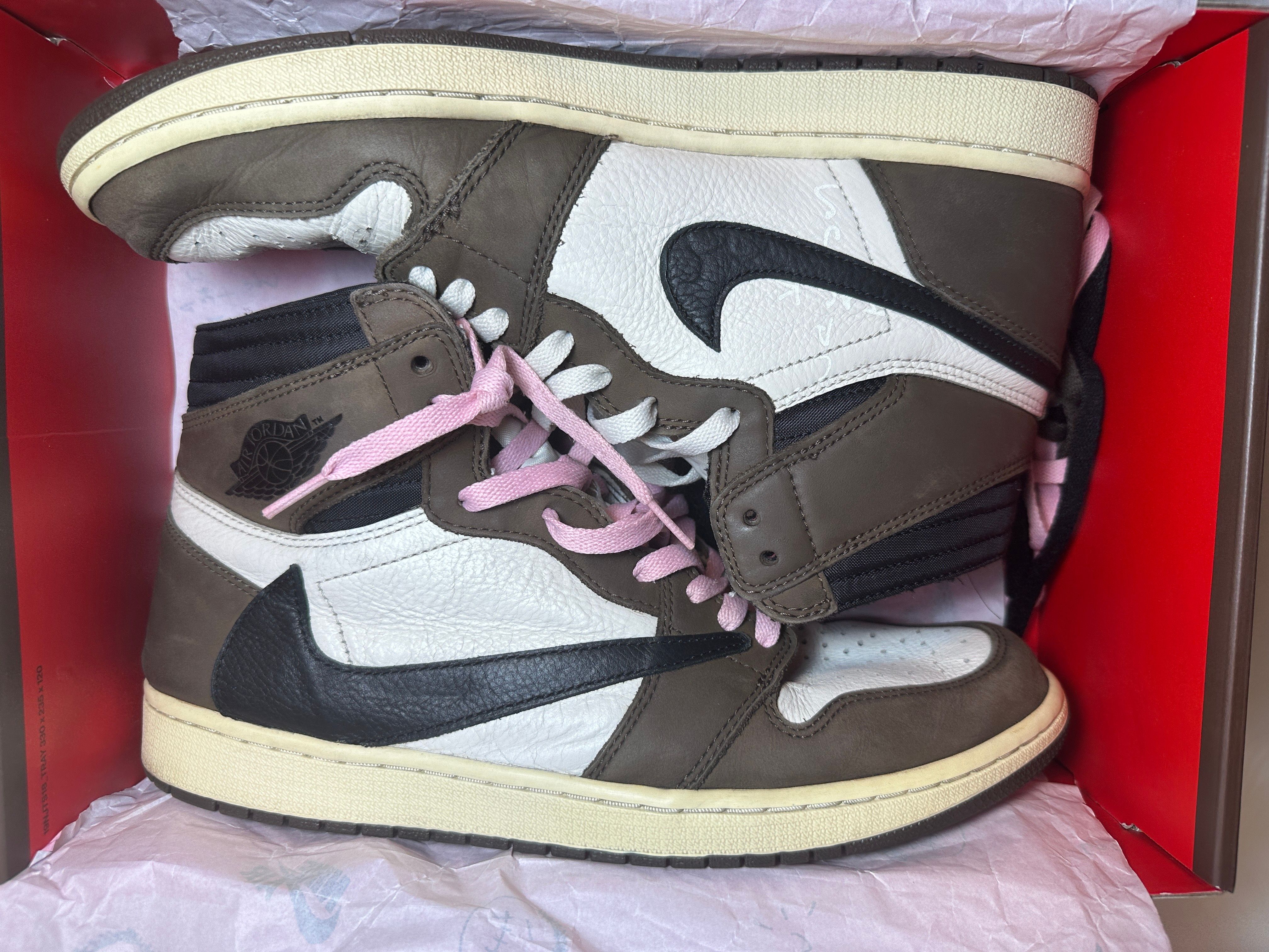 Travis Scott × Nike Air Jordan 1 Retro High OG TS SP "Sail/Dark Mocha"