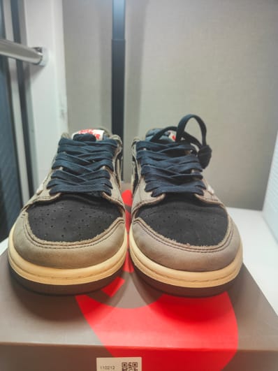 Travis Scott × Nike Air Jordan 1 Low OG SP-T "Black/Dark Mocha"