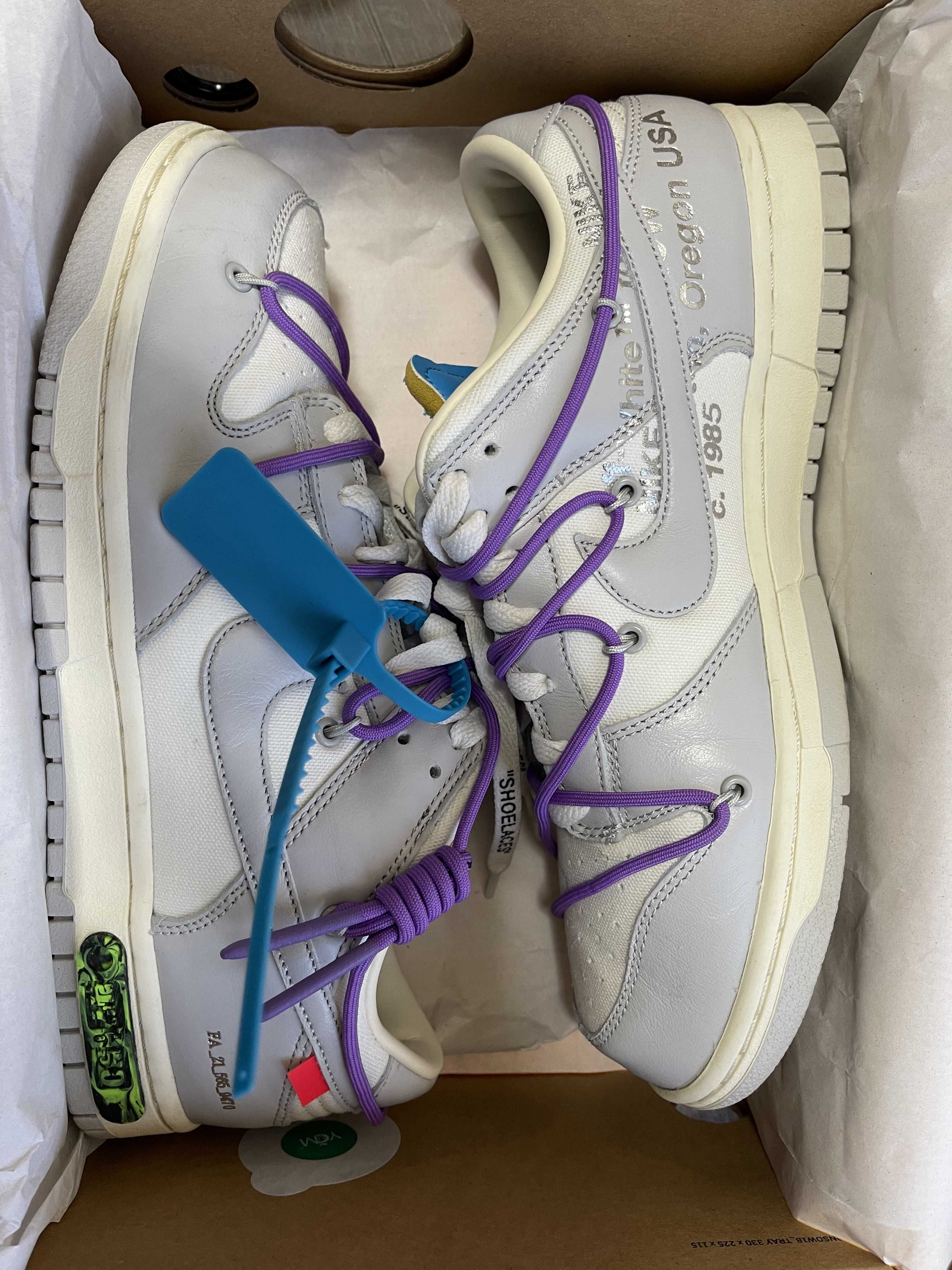 Off-White × Nike Dunk Low "Sail/Neutral Gray"