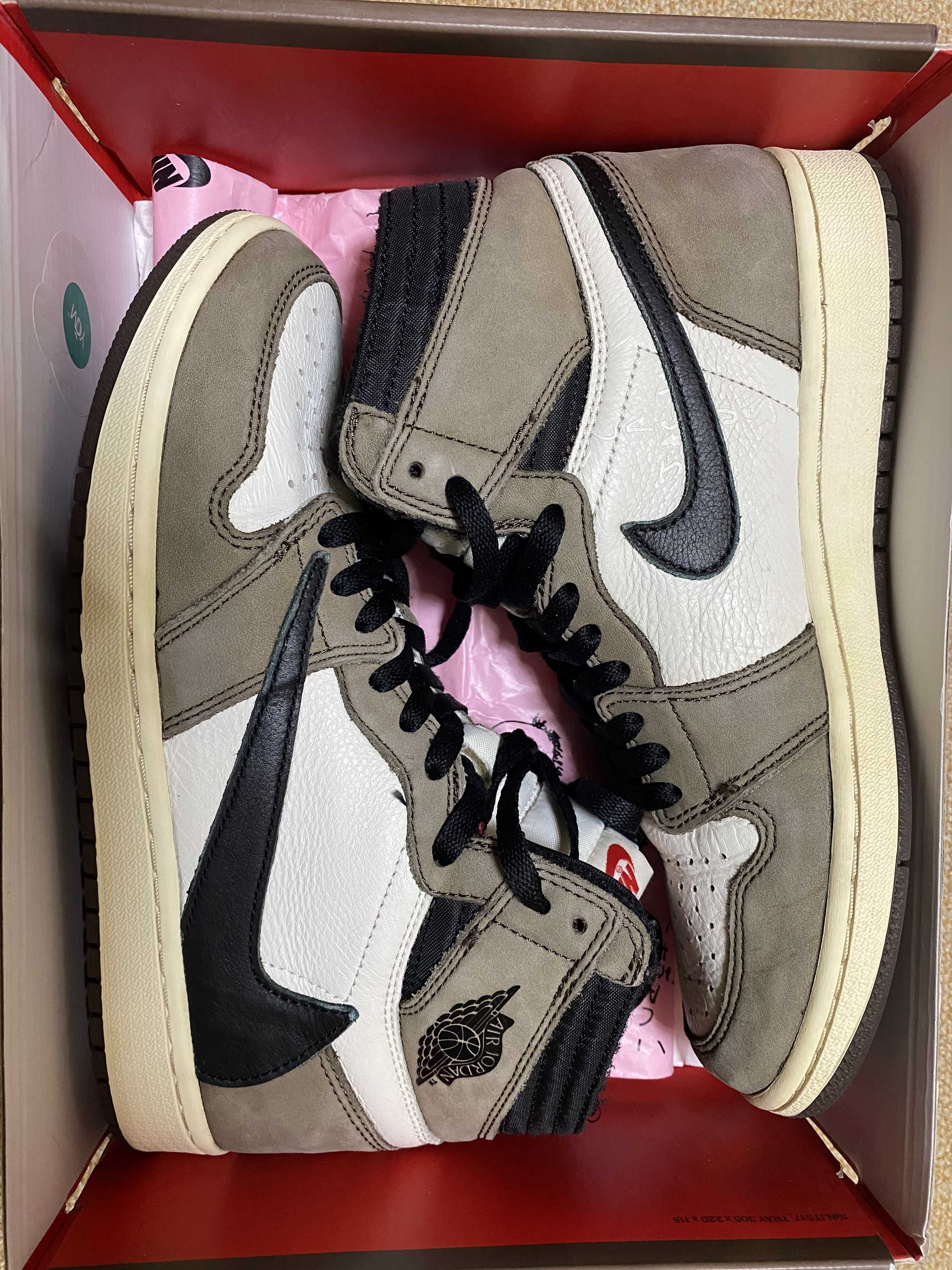Travis Scott × Nike Air Jordan 1 Retro High OG TS SP "Sail/Dark Mocha"