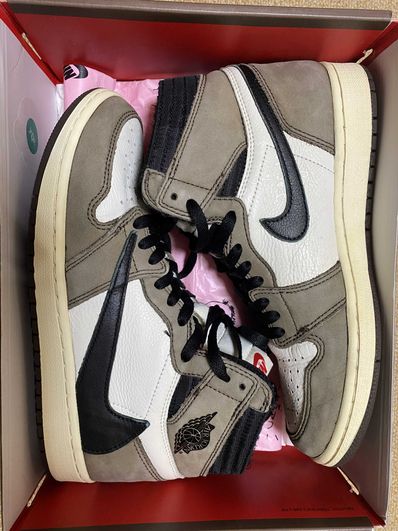 Travis Scott × Nike Air Jordan 1 Retro High OG TS SP "Sail/Dark Mocha"