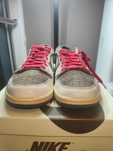 Travis Scott × Nike Air Jordan 1 Low OG SP "Reverse Mocha/Sail and Ridgerock"