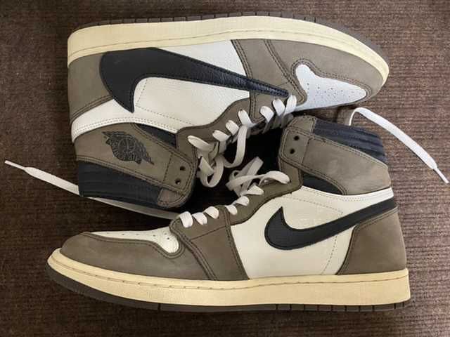 Travis Scott × Nike Air Jordan 1 Retro High OG TS SP "Sail/Dark Mocha"