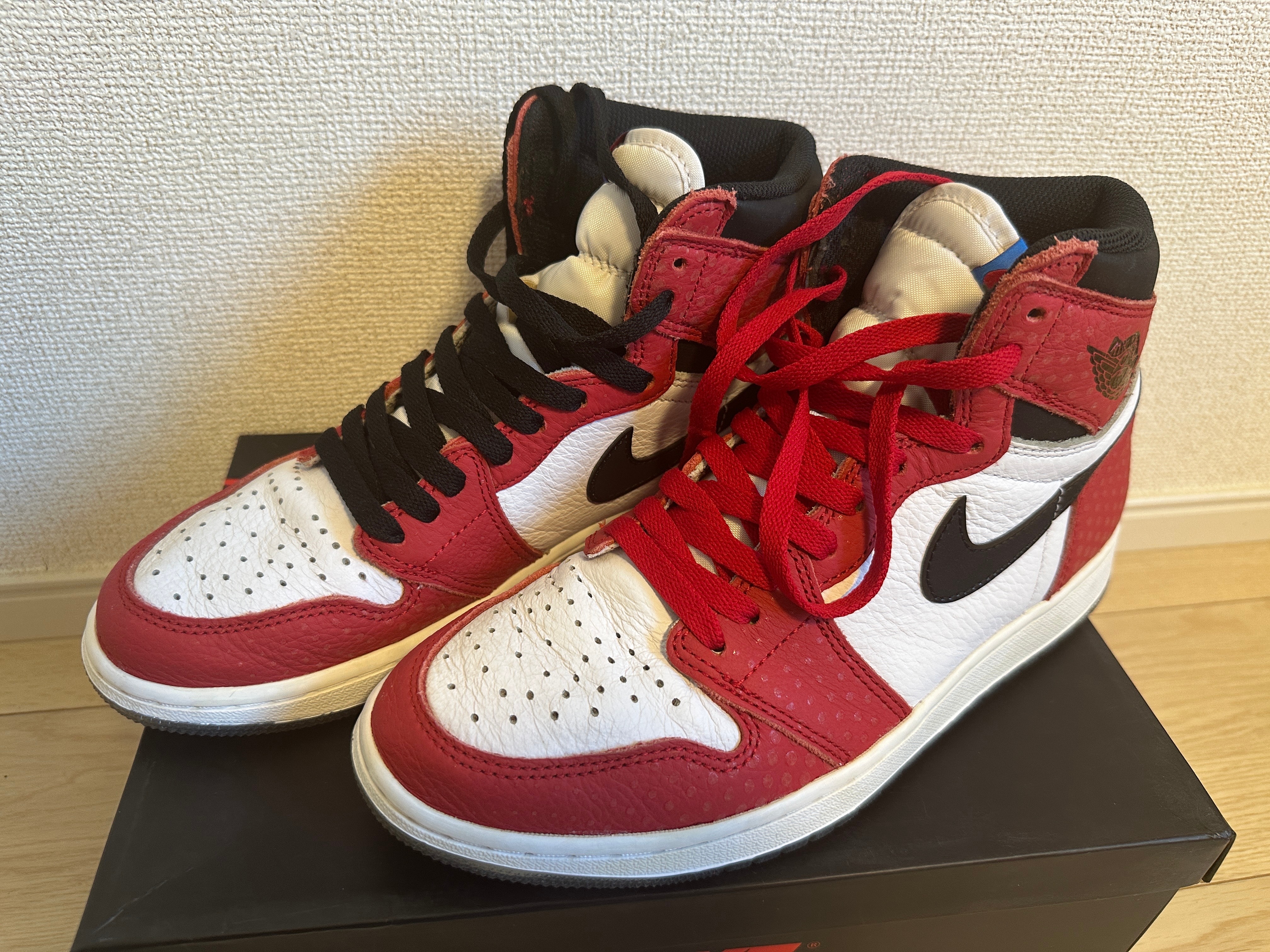 Spiderman × Nike Air Jordan 1 Origin Story "Gym Red/White/Photo Blue/Black"