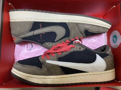 Travis Scott × Nike Air Jordan 1 Low OG SP-T "Black/Dark Mocha"