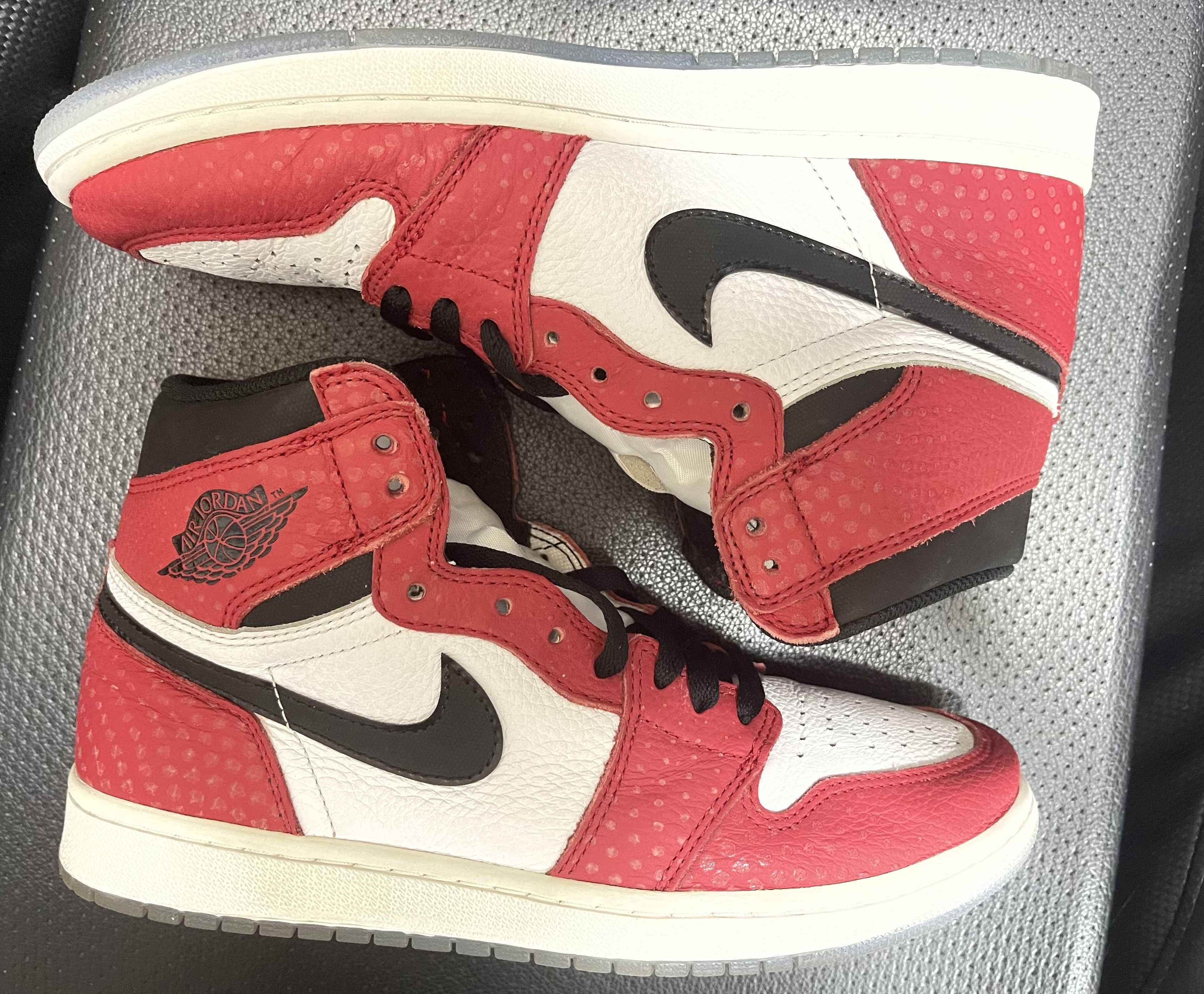 Spiderman × Nike Air Jordan 1 Origin Story "Gym Red/White/Photo Blue/Black"