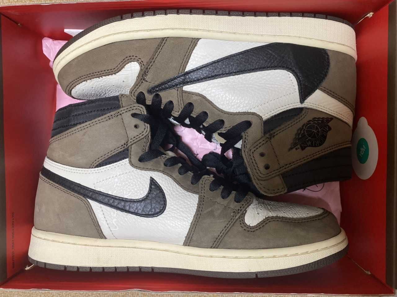 Travis Scott × Nike Air Jordan 1 Retro High OG TS SP "Sail/Dark Mocha"