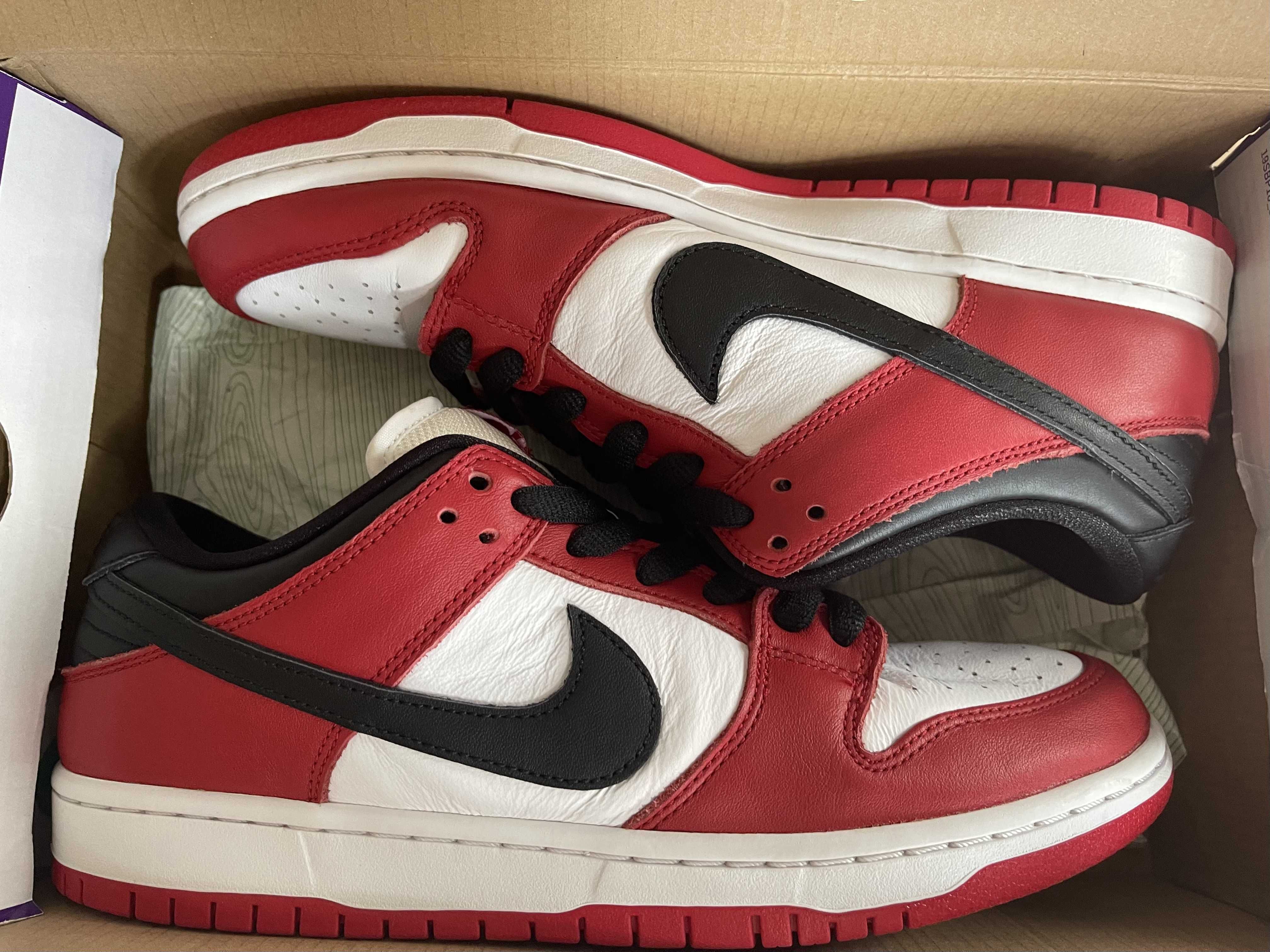 Nike SB Dunk Low Pro "J-Pack Chicago/Varsity Red and White"
