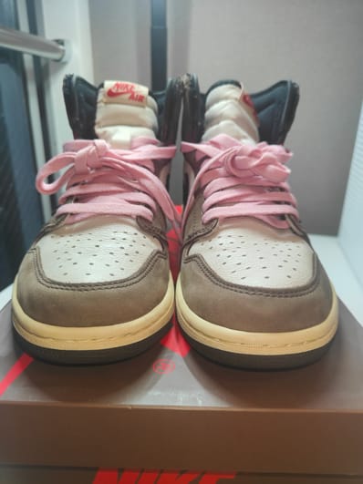 Travis Scott × Nike Air Jordan 1 Retro High OG TS SP "Sail/Dark Mocha"