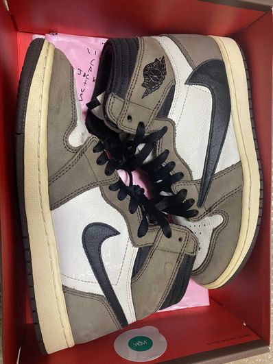 Travis Scott × Nike Air Jordan 1 Retro High OG TS SP "Sail/Dark Mocha"