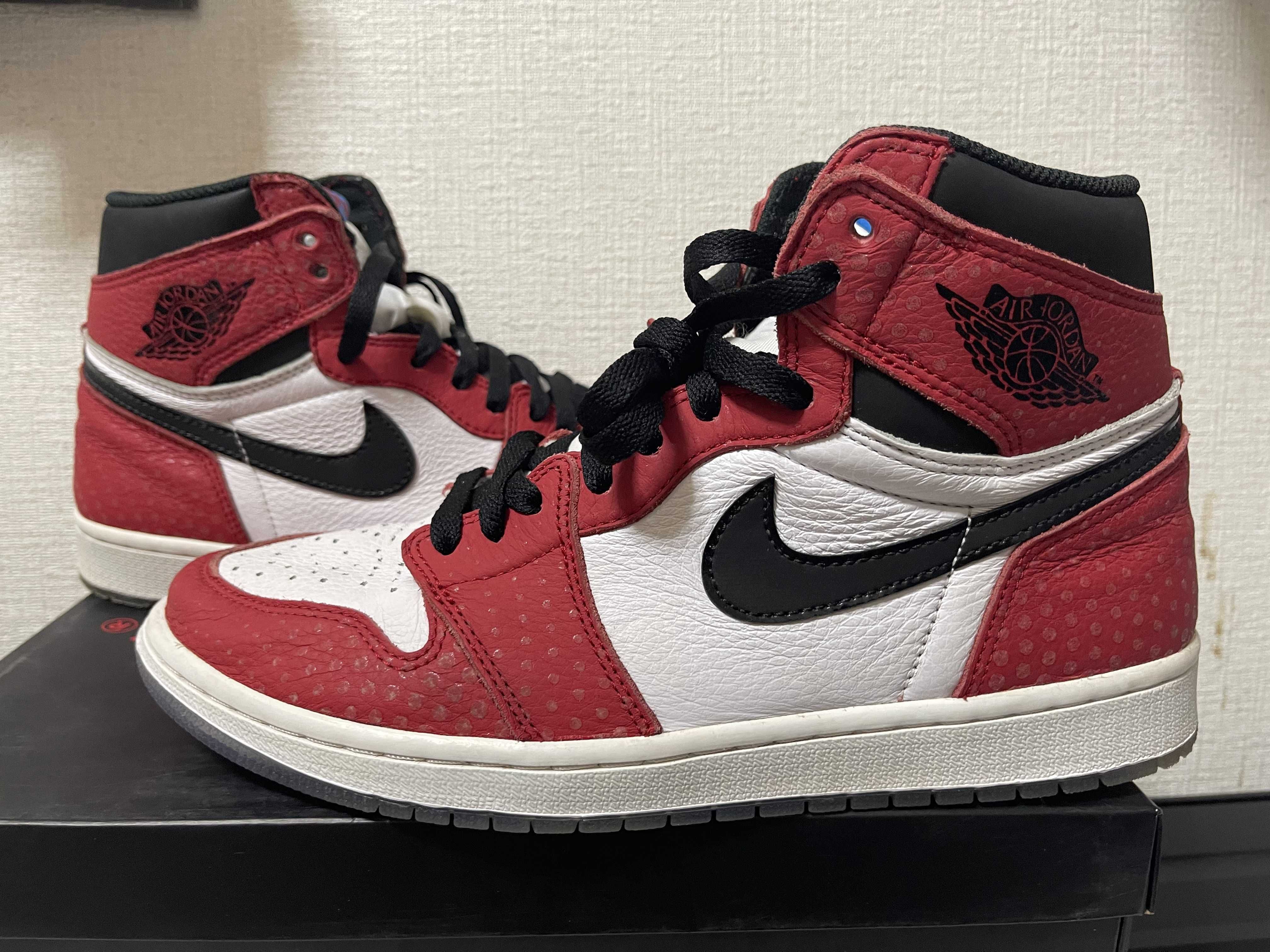 Spiderman × Nike Air Jordan 1 Origin Story "Gym Red/White/Photo Blue/Black"