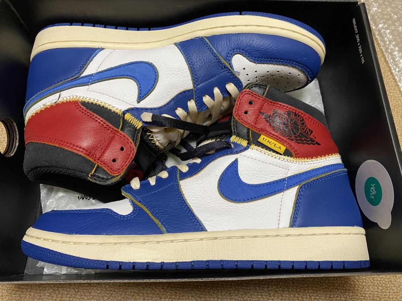 Union × Nike Air Jordan 1 Retro High OG NRG "Storm Blue/Varsity Red"