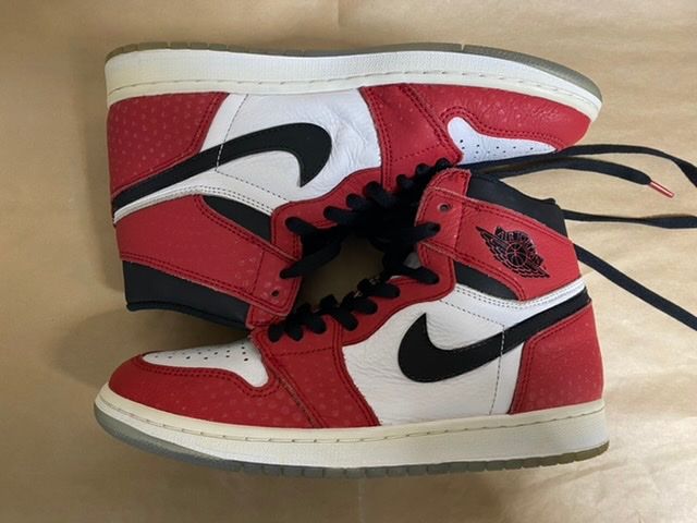 Spiderman × Nike Air Jordan 1 Origin Story "Gym Red/White/Photo Blue/Black"