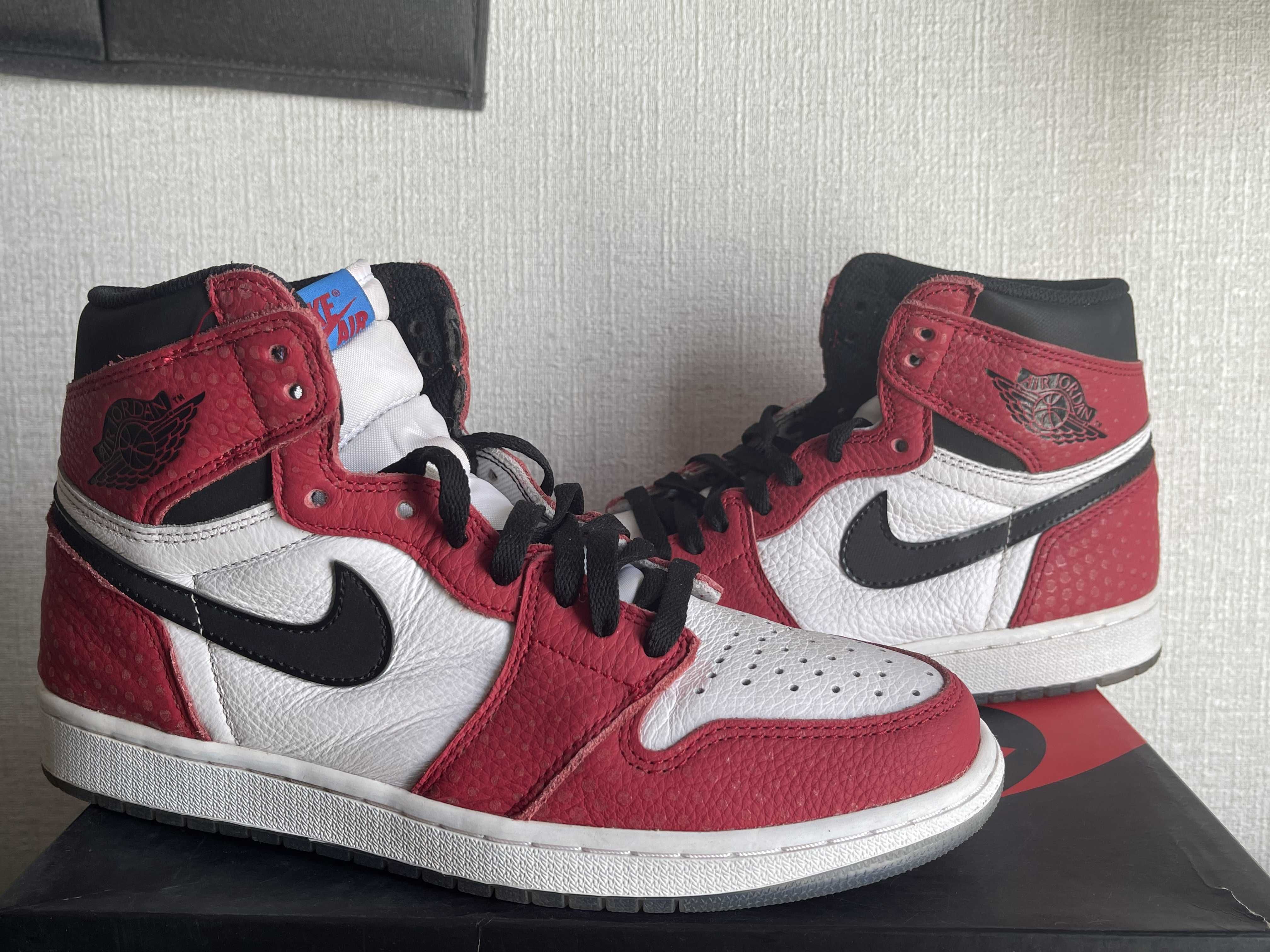 Spiderman × Nike Air Jordan 1 Origin Story "Gym Red/White/Photo Blue/Black"