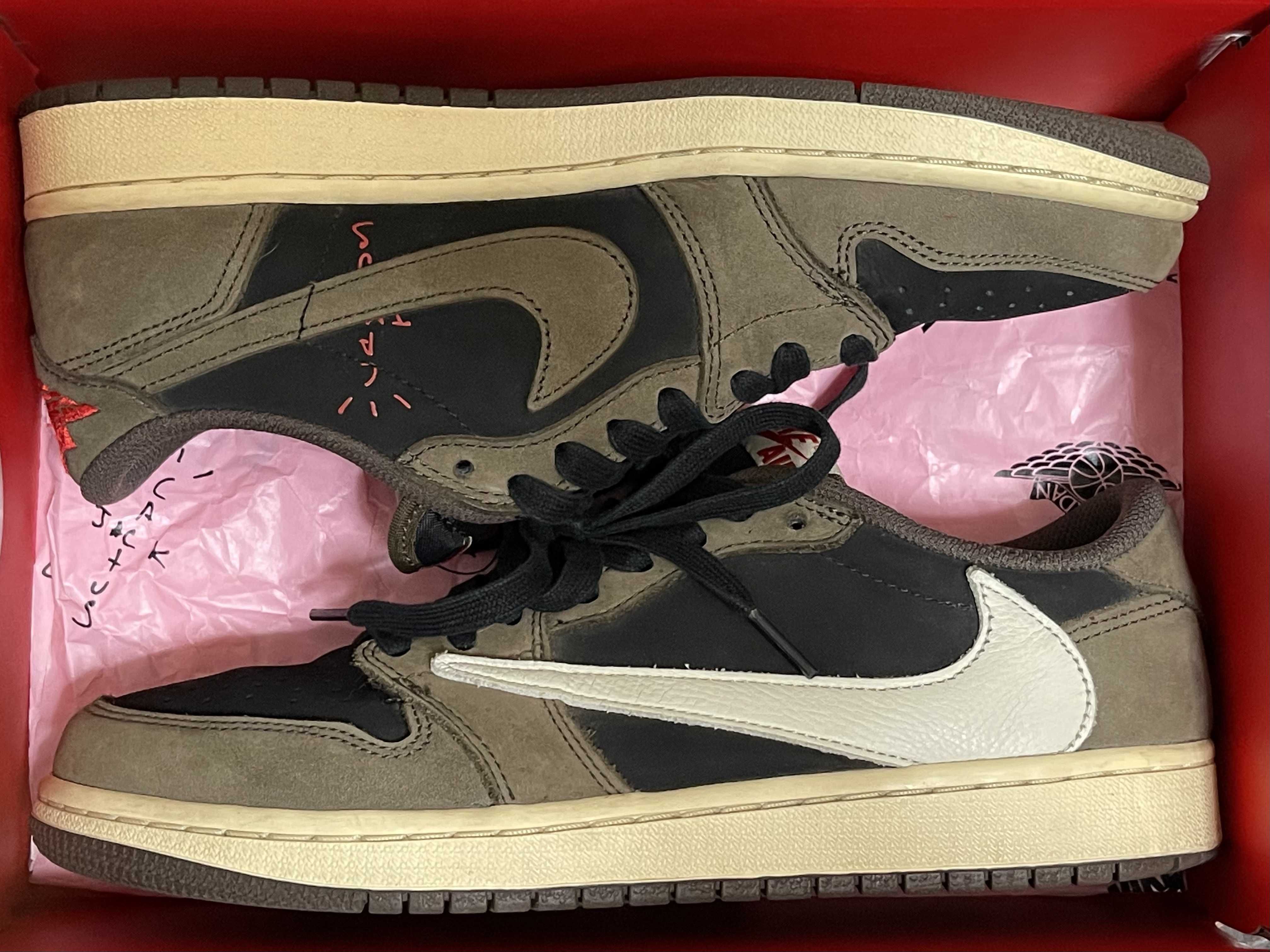 Travis Scott × Nike Air Jordan 1 Low OG SP-T  "Black/Dark Mocha"