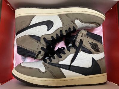 Travis Scott × Nike Air Jordan 1 Retro High OG TS SP "Sail/Dark Mocha"