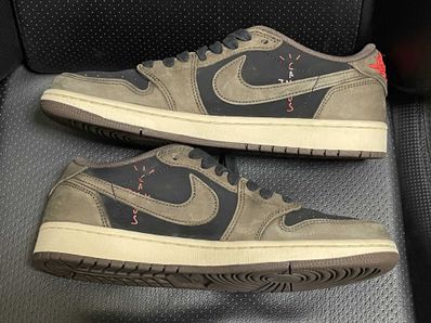 Travis Scott × Nike Air Jordan 1 Low OG SP-T "Black/Dark Mocha"