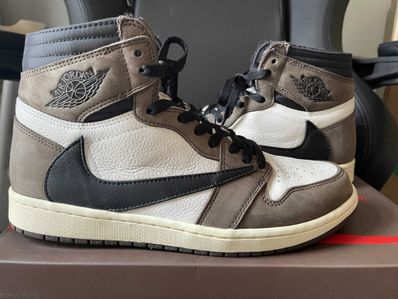 Travis Scott × Nike Air Jordan 1 Retro High OG TS SP "Sail/Dark Mocha"