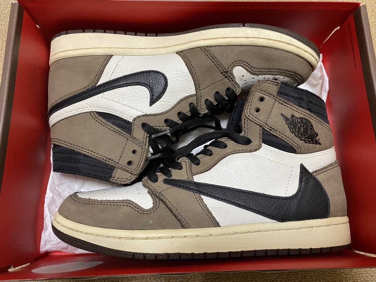Travis Scott × Nike Air Jordan 1 Retro High OG TS SP "Sail/Dark Mocha"