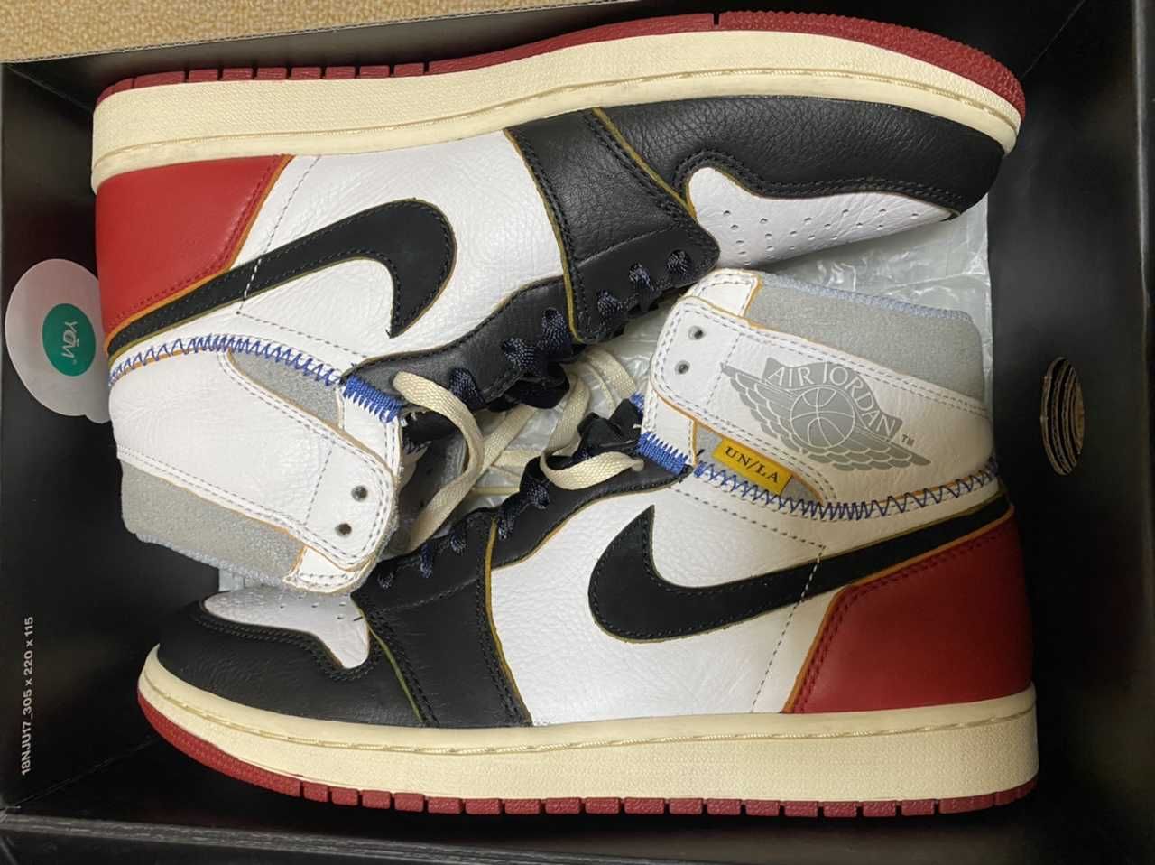 UNION × Nike Air Jordan 1 Retro High OG NRG "Varsity Red/Wolf Grey"