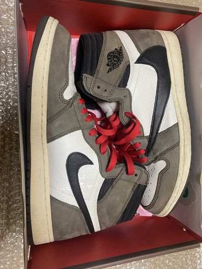 Travis Scott × Nike Air Jordan 1 Retro High OG TS SP "Sail/Dark Mocha"