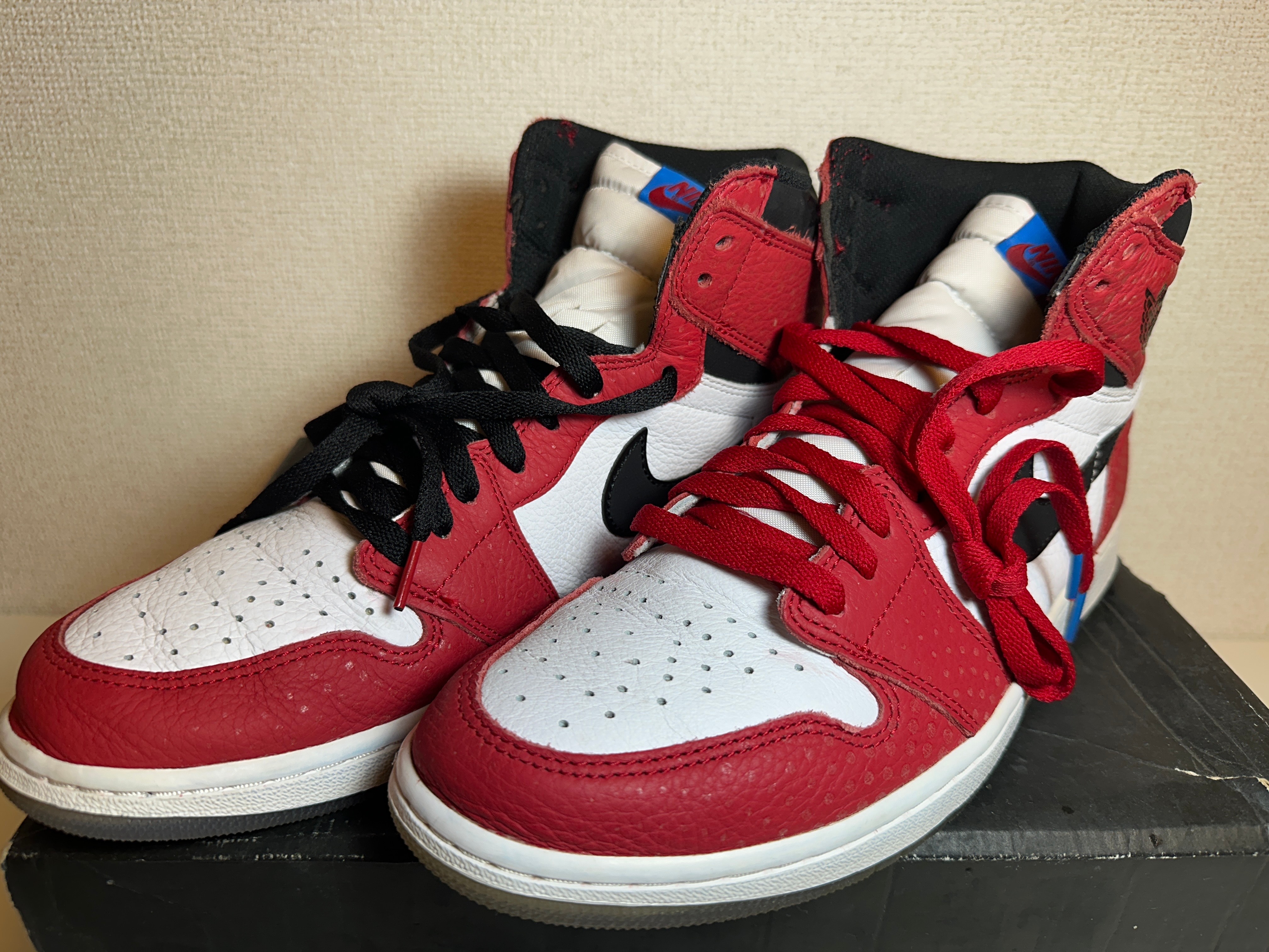 Spiderman × Nike Air Jordan 1 Origin Story "Gym Red/White/Photo Blue/Black"